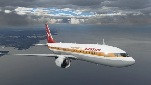 737 Max - Qantas Retro Roo I [8K]