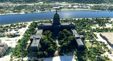 West Virginia Capitol Dome, Charleston, WV Microsoft Flight Simulator