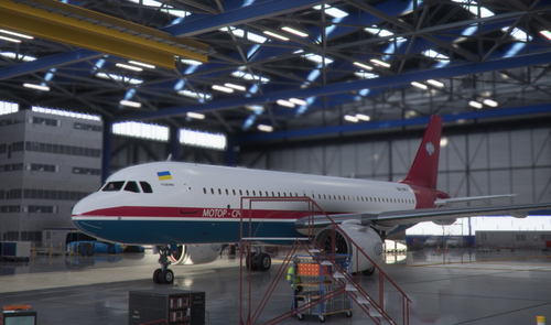 MOTOR SICH livery A320 neo (Ukraine)