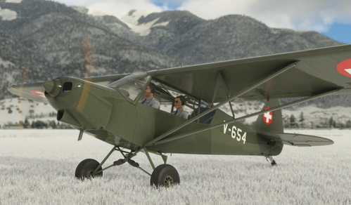 Savage Cub Swiss Air Force V-654