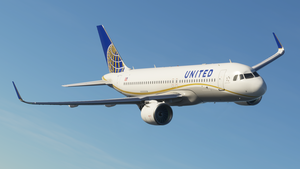 United Airlines Gold Livery A320neo thumbnail 3