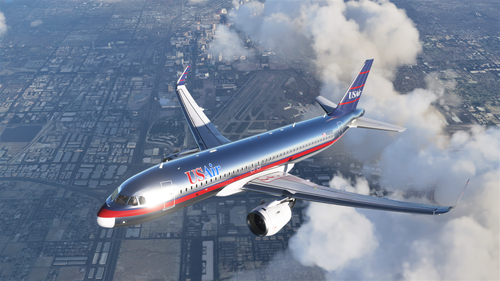 UsAir A320Neo (Silver Colors)