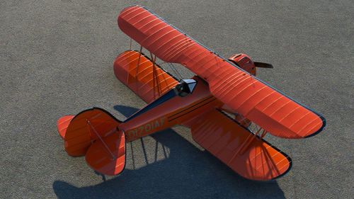 Waco YMF-5 - Livery "Bright Orange"