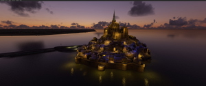 Mont Saint -Michel . Night Lighting thumbnail 5