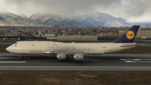 Lufthansa Fictional Cargo (No Text Mirroring) - 8K
