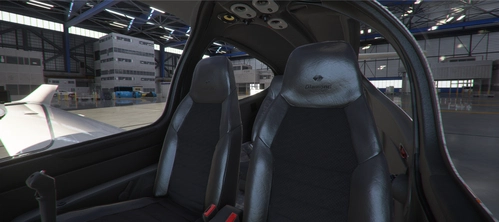 Diamond Aircraft DA40NG Black Interior