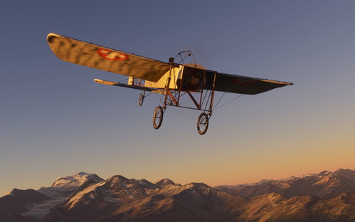 Bleriot XI 'Langenbruck' livery flown by Oskar Bider