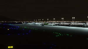 Aeropuerto Internacional Arturo Merino Benítez (SCEL) - Night lights (luces nocturnas) thumbnail 5