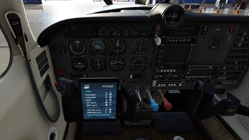 Mooney M20R Ovation - Cleaner and less worn Interior (incl. Darker Cockpit Panel)