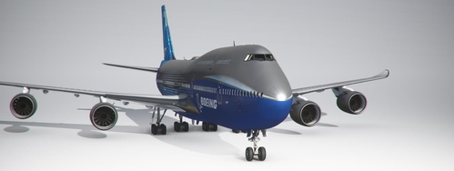 House Metallic 747-8I (No Mirroring, Working)