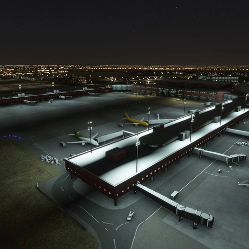 Cairo International Airport (HECA) Night Light Enhancement