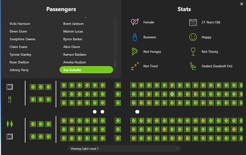 PacX A320neo American Airlines seat layout