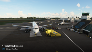 Quimper Pluguffan LFRQ - A free handcrafted regional airport thumbnail 3