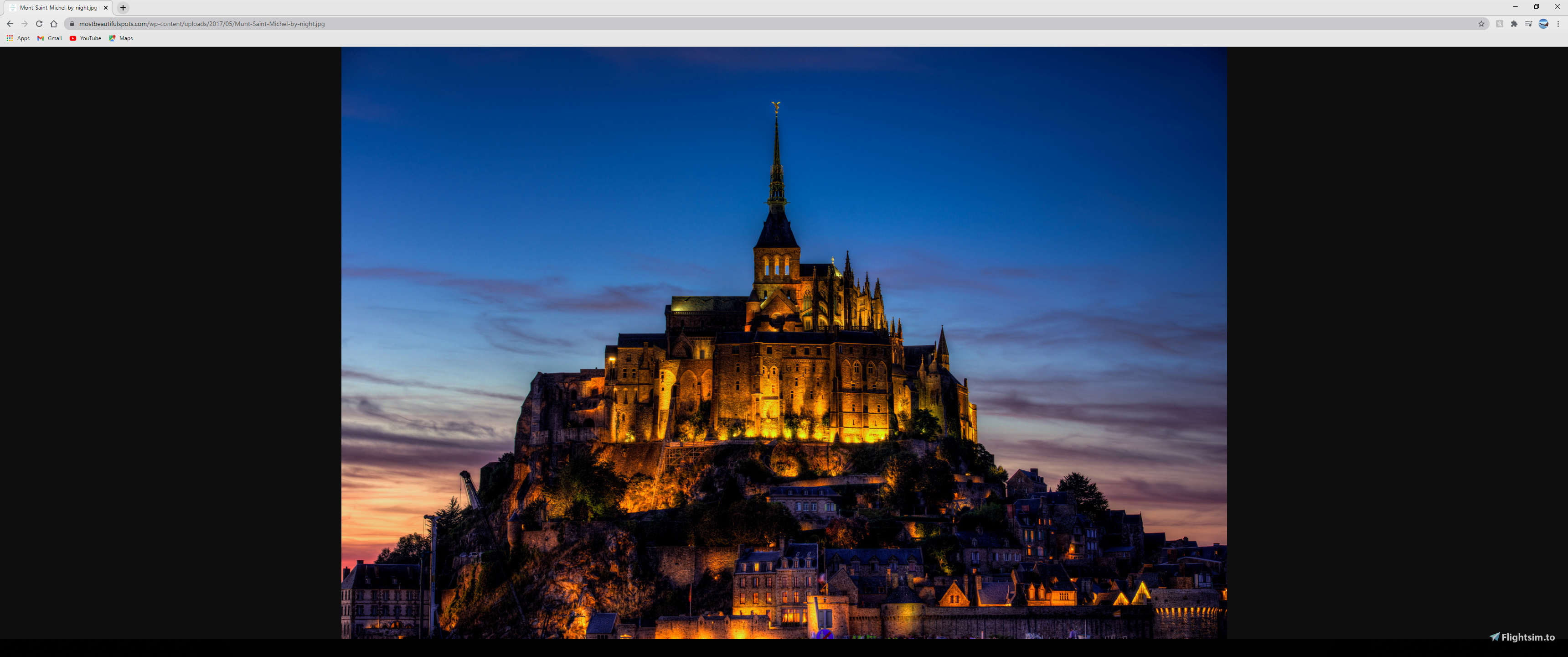 Mont Saint -Michel . Night Lighting - Image 1