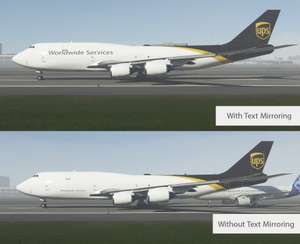 UPS Boeing 747-8F (2 Versions - With and Without Text Mirroring) - 8K thumbnail 1