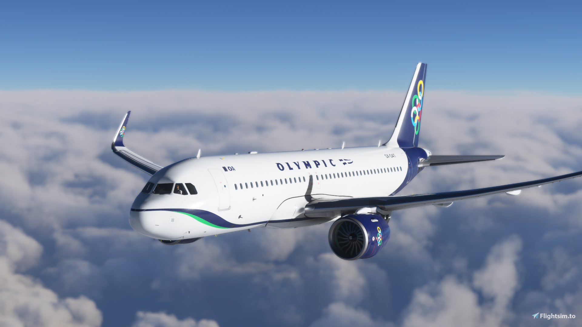[A32NX] [8K] Olympic Airways (SX-OAT) - Image 1
