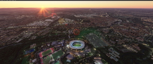 HDI Arena  Stadium in Hannover incl added lights , Germany thumbnail 6