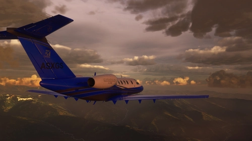 Cessna CJ4 Citation Blue/White [4K]