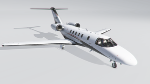 Citation CJ4 Black/Red Talon Livery thumbnail 3