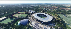 HDI Arena  Stadium in Hannover incl added lights , Germany thumbnail 7