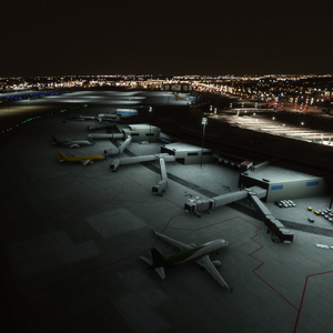 Madrid Barajas (LEMD) Night Light Enhancement thumbnail 1