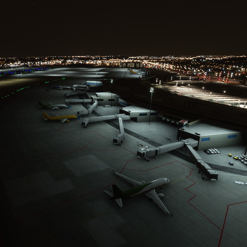 Madrid Barajas (LEMD) Night Light Enhancement