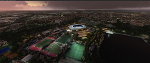 HDI Arena  Stadium in Hannover incl added lights , Germany thumbnail 2