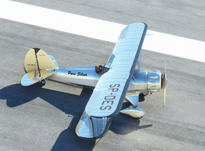 WACO YMF-5 Pure Silver thumbnail 4