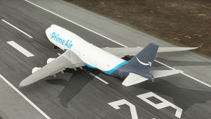 Amazon Prime Air Boeing 747-8 - 8K ( 2 Versions | with and without text mirroring ) thumbnail 8