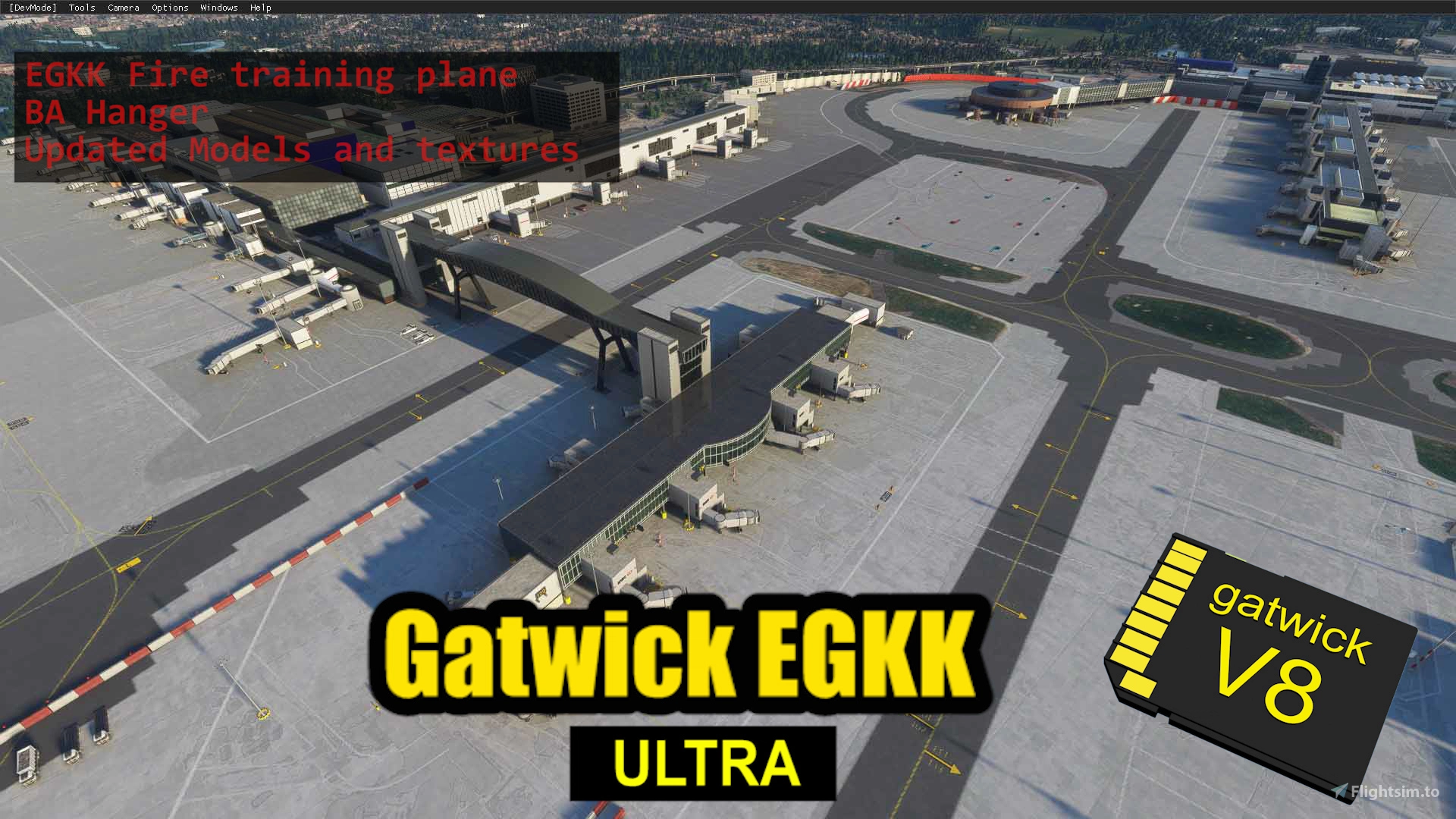 Gatwick Airport EGKK Ultra: Custom Buildings and Models Only - Image 1
