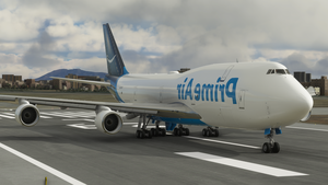 Amazon Prime Air Boeing 747-8 - 8K ( 2 Versions | with and without text mirroring ) thumbnail 7