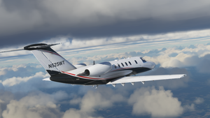 Citation CJ4 Black/Red Talon Livery thumbnail 2