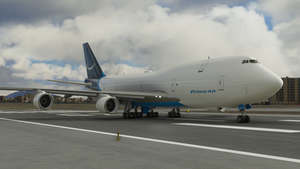 Amazon Prime Air Boeing 747-8 - 8K ( 2 Versions | with and without text mirroring ) thumbnail 3