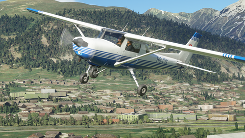 [4K] Cessna 152 HB-CIX livery