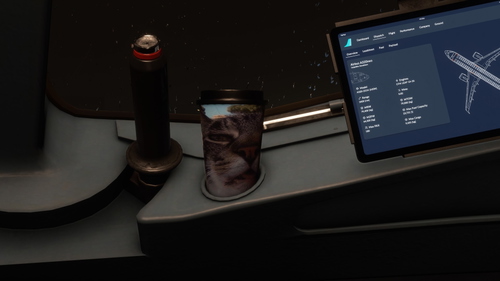 A32NX Cat coffee cup