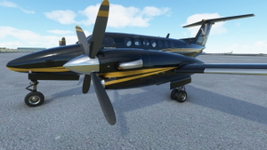  King Air Private Livery - BlackGold thumbnail 2