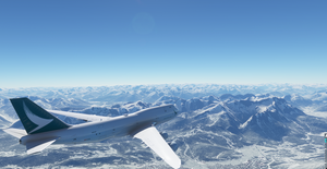 Boeing 747-8F Cathay Pacific Cargo (4k) - no logo mirroring thumbnail 2