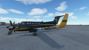  King Air Private Livery - BlackGold thumbnail 3