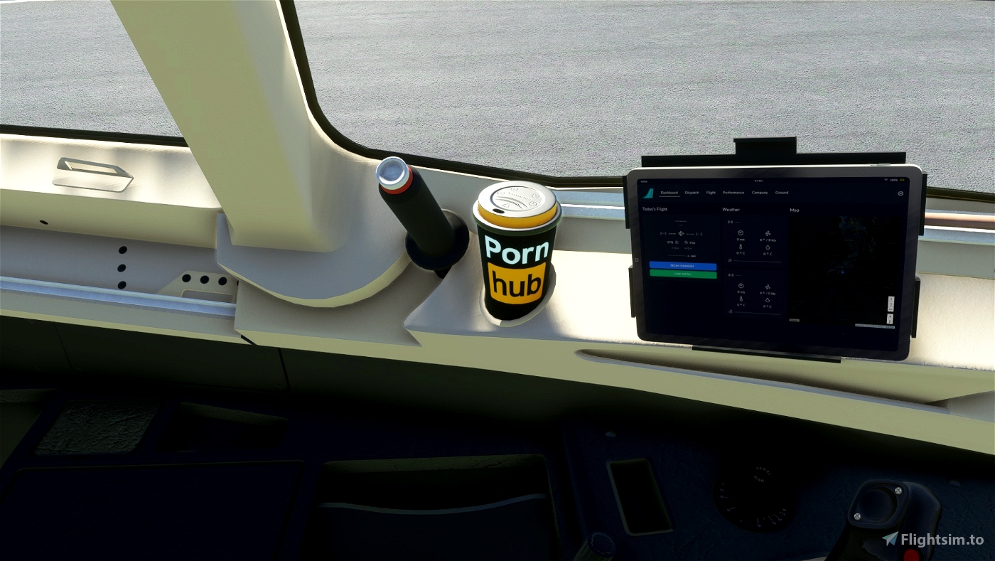 PornHub Coffee Cup voor Microsoft Flight Simulator | MSFS