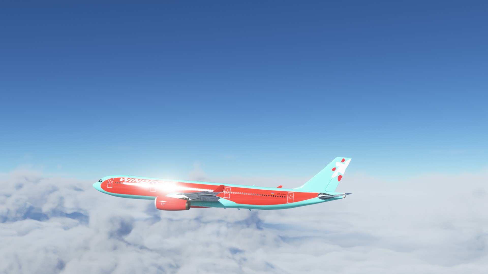 Windrose A330 livery (Ukraine) - Aircraft Liveries for MSFS
