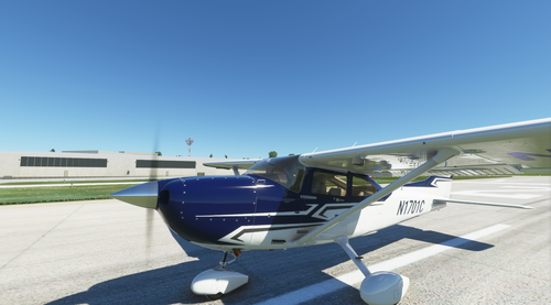 Cessna 182 Skylane Blue and Gray