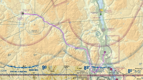 Oliver BC to Princeton BC VFR flight plan