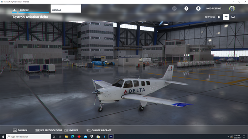 Beechcraft Bonanza delta airlines livery
