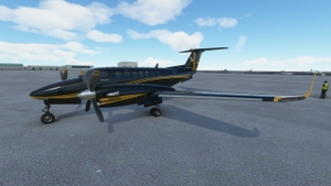  King Air Private Livery - BlackGold thumbnail 4