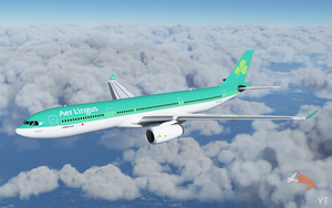 Aer Lingus Green Airbus A330-300 Livery thumbnail 2