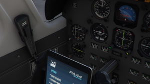 Piper PA44 Seminole - Dark Grey Interior with Dark Cockpit Panel thumbnail 7