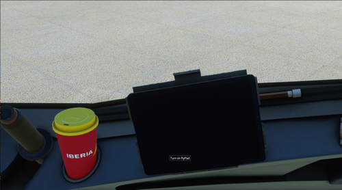 Iberia coffee cup for the FBW A32NX