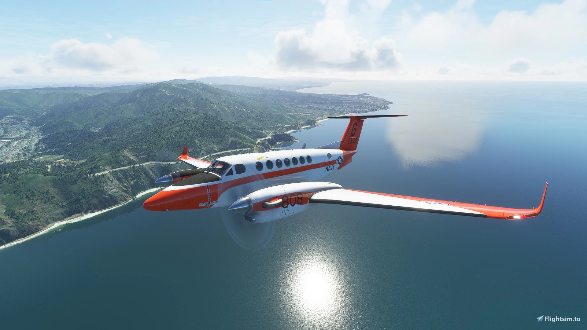 US Navy TC-12 livery for the beech king Air 350 - Image 1