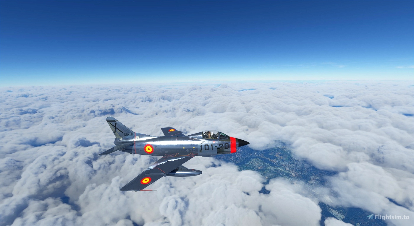 Fiat G 91 Spanish Air Force 101 Microsoft Flight Simulator