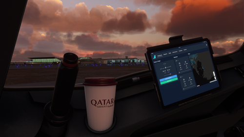 Qatar Airways Light Version Coffee Cup